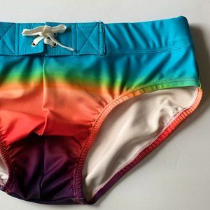 SKULL & BONES RAINBOW SWIM BRIEF